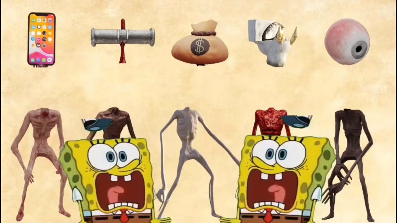 WRONG HEADS SIREN HEAD POOP, SIREN HEAD HOUSE, SIREN HEAD BRAIN EYE, SIREN HEAD OCTOPUS, SIREN HEAD