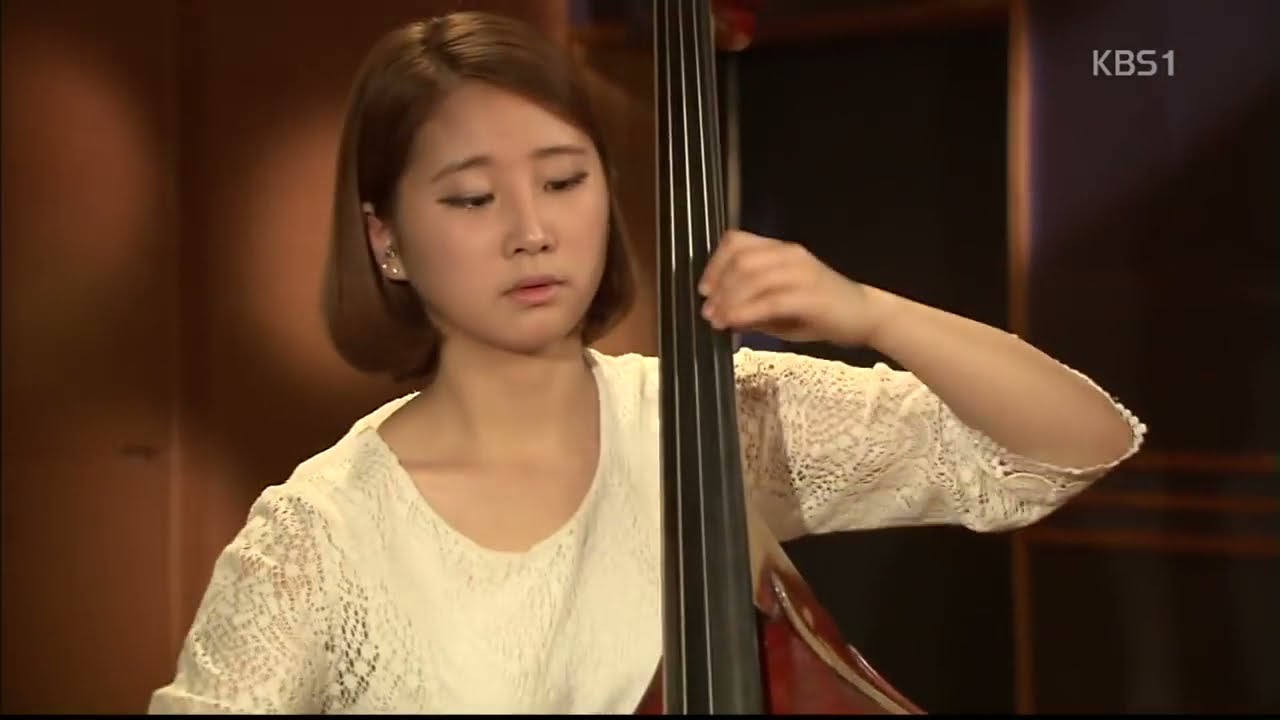 Элгар: Салют д'Амур - KBS 2013 (Минже и Микёнг Сунг, контрабасы) Elgar Salut d'Amour 2 double basses