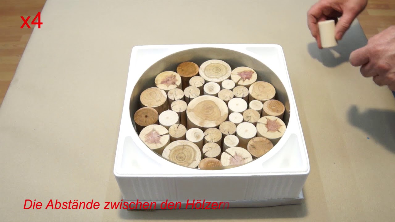 011 Schale aus Kunstharz und Aststücken: Vom Guss zum Rohling. Epoxy Resin Bowl