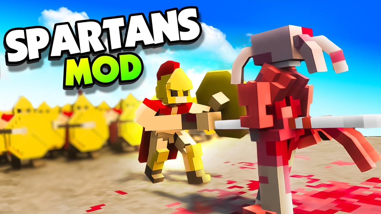 New SPARTAN WARRIORS Mod vs ZOMBIES in Teardown Mods Gameplay