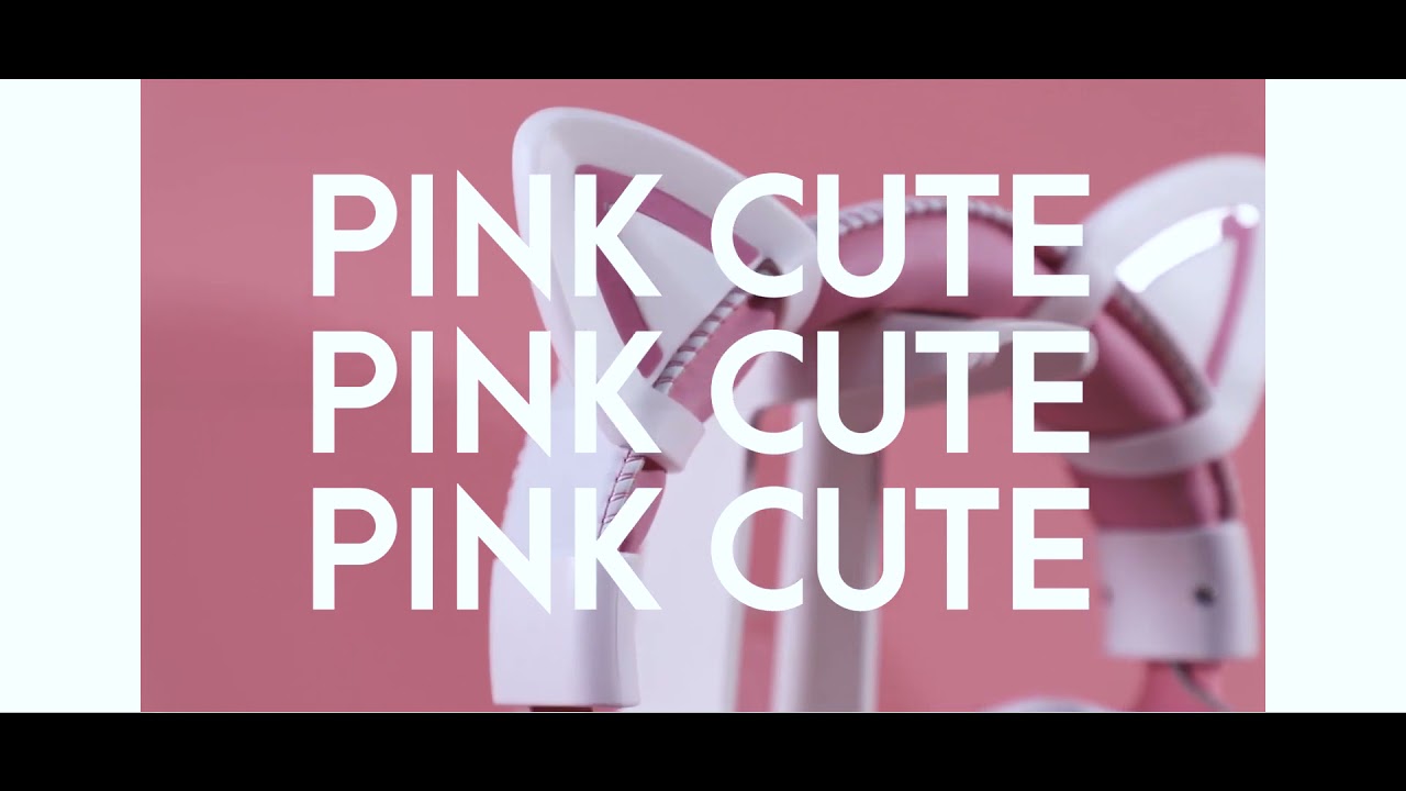 👹ONIKUMA👹 X10 Cute Pink Cat Ears Headsets