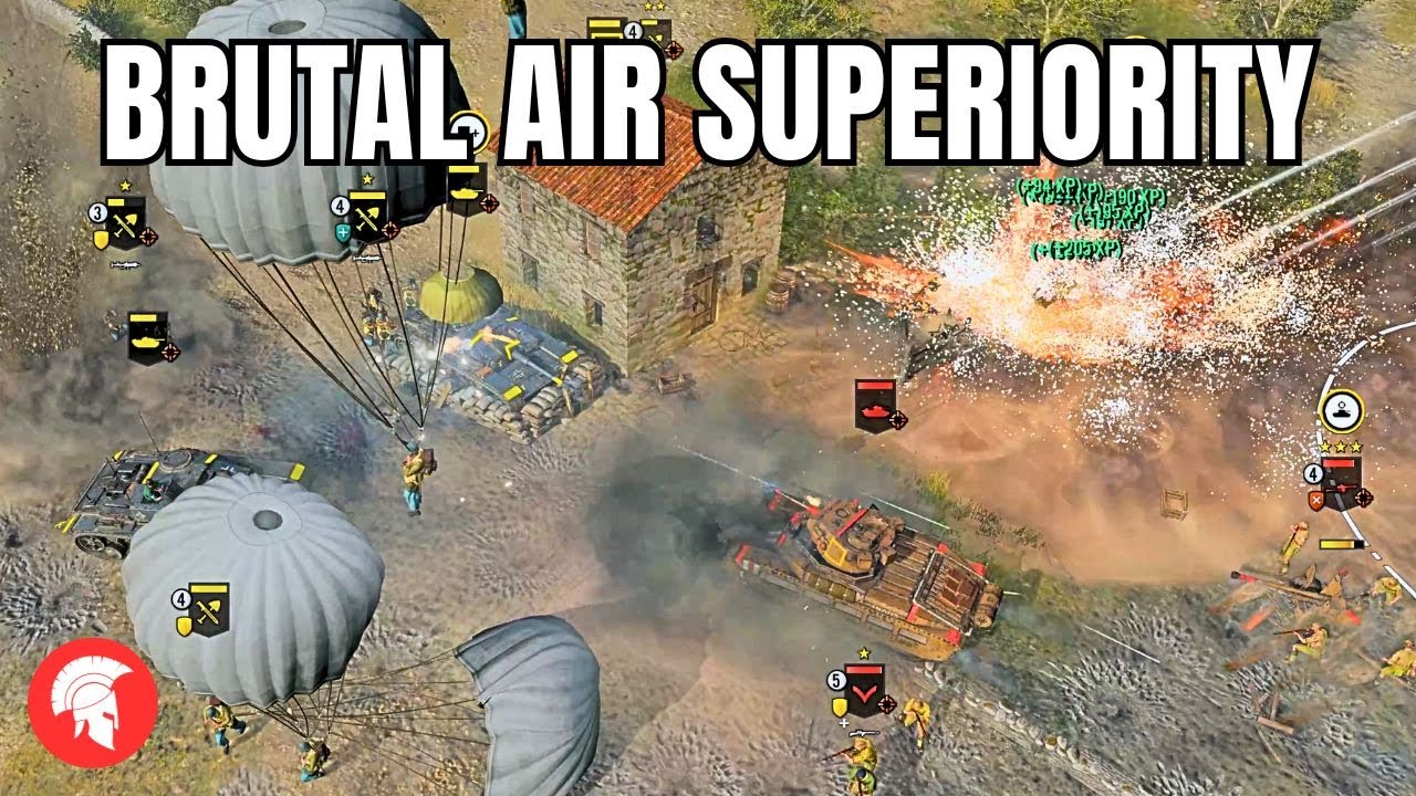 BRUTAL AIR SUPERIORITY | COH3 | British Forces Gameplay | 4vs4 | No Commentary