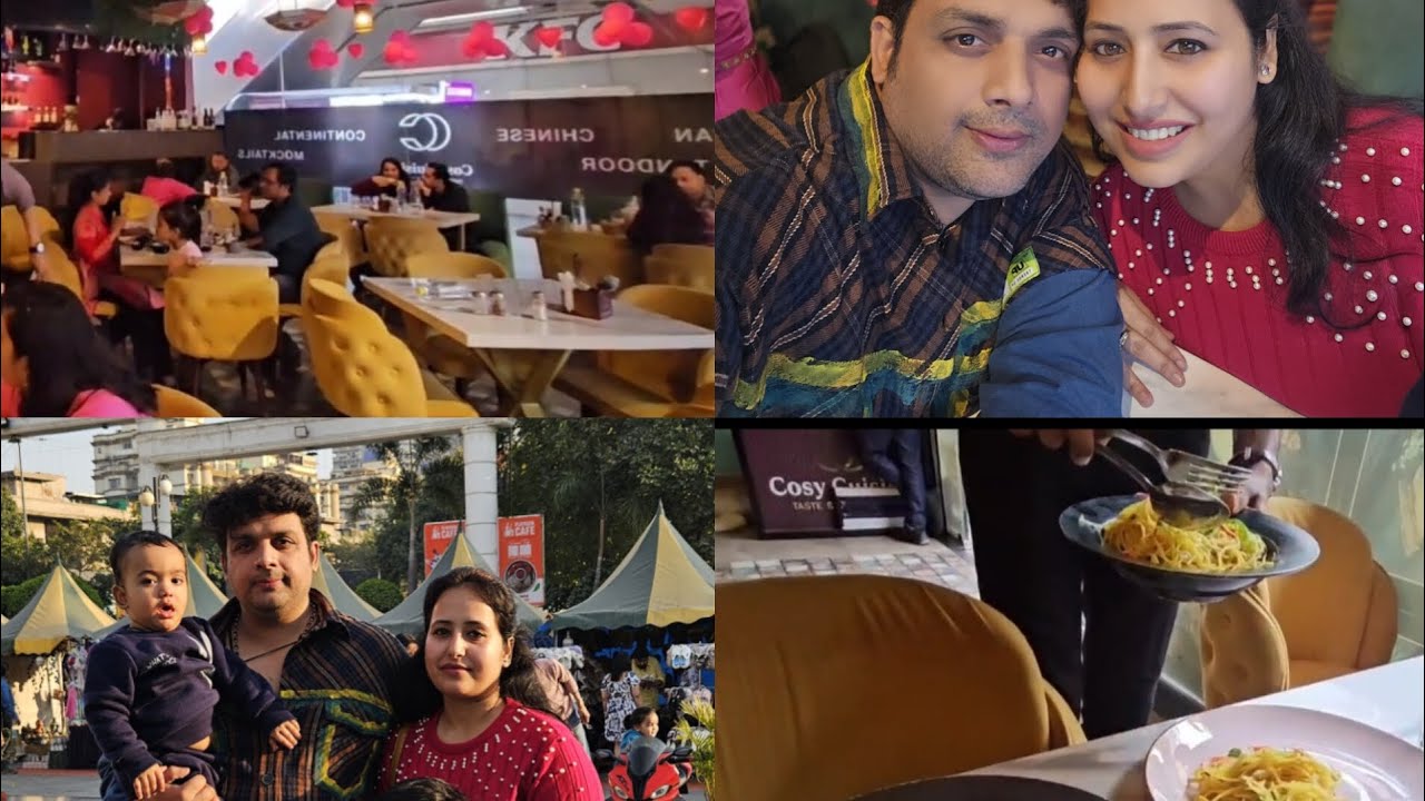 इस Restaurant🍝 ने Valentine’s Day💞 pe Surprise de दिया 😳| Husband 👩‍❤️‍👨 Kids ❤️ Lunch Date🍸 | 