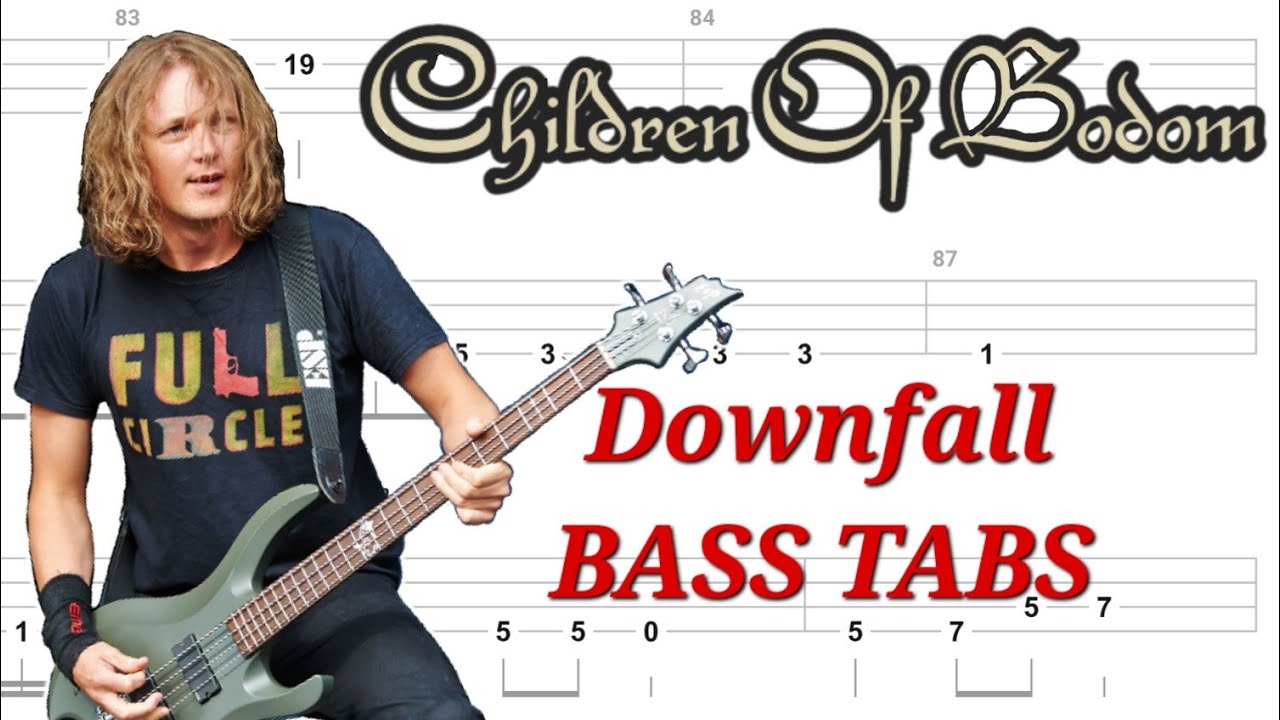 Children Of Bodom - Downfall BASS TABS | Cover | Tutorial | Lesson