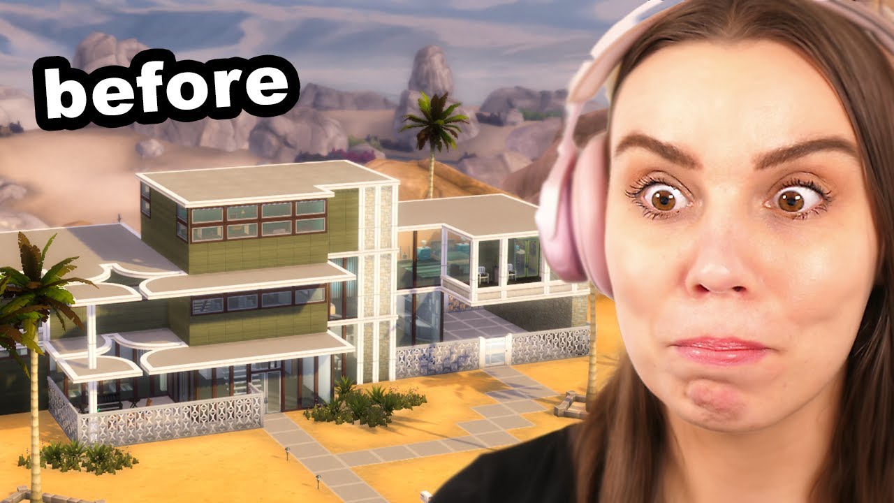 I finally fixed this base game house (The Sims 4)