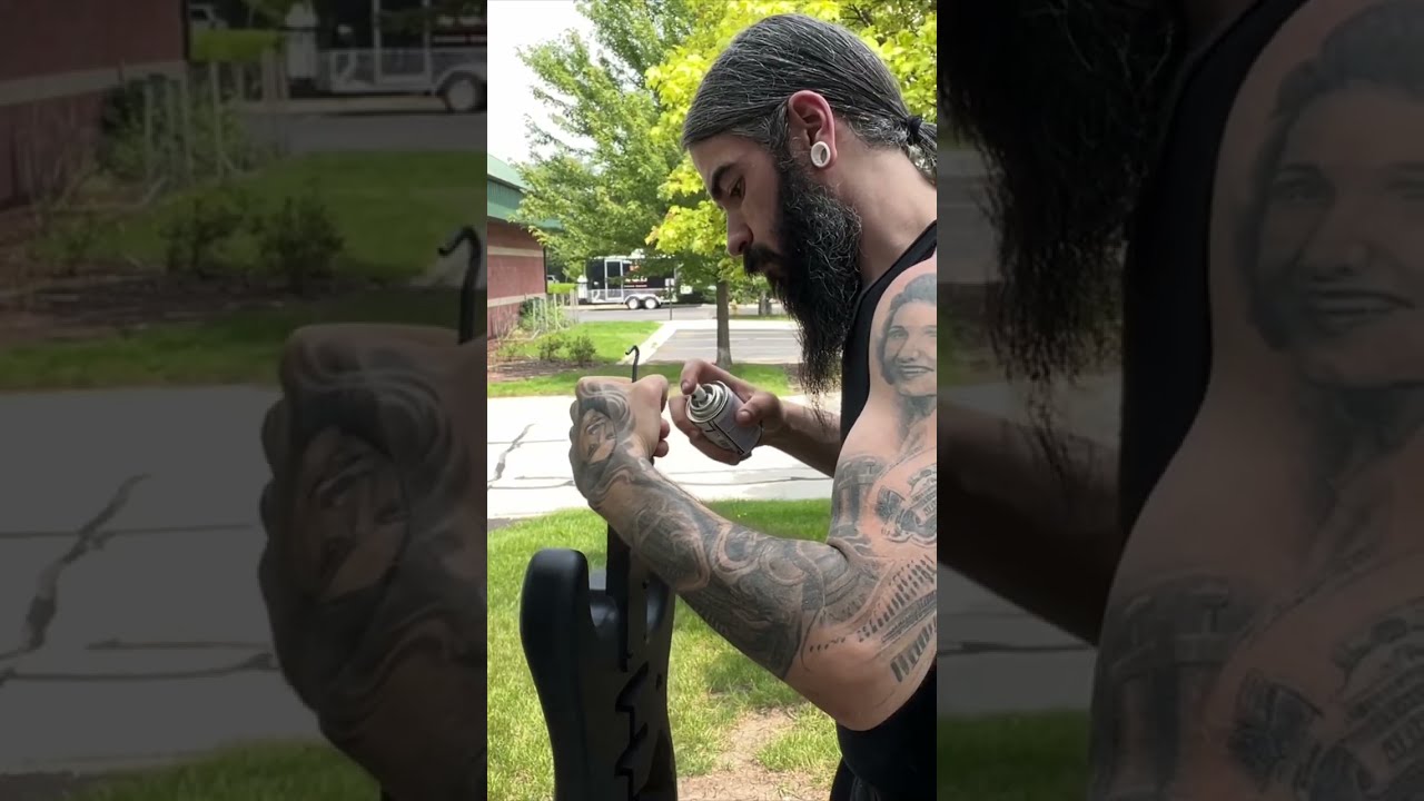 How to Paint A Matte Black Guitar!