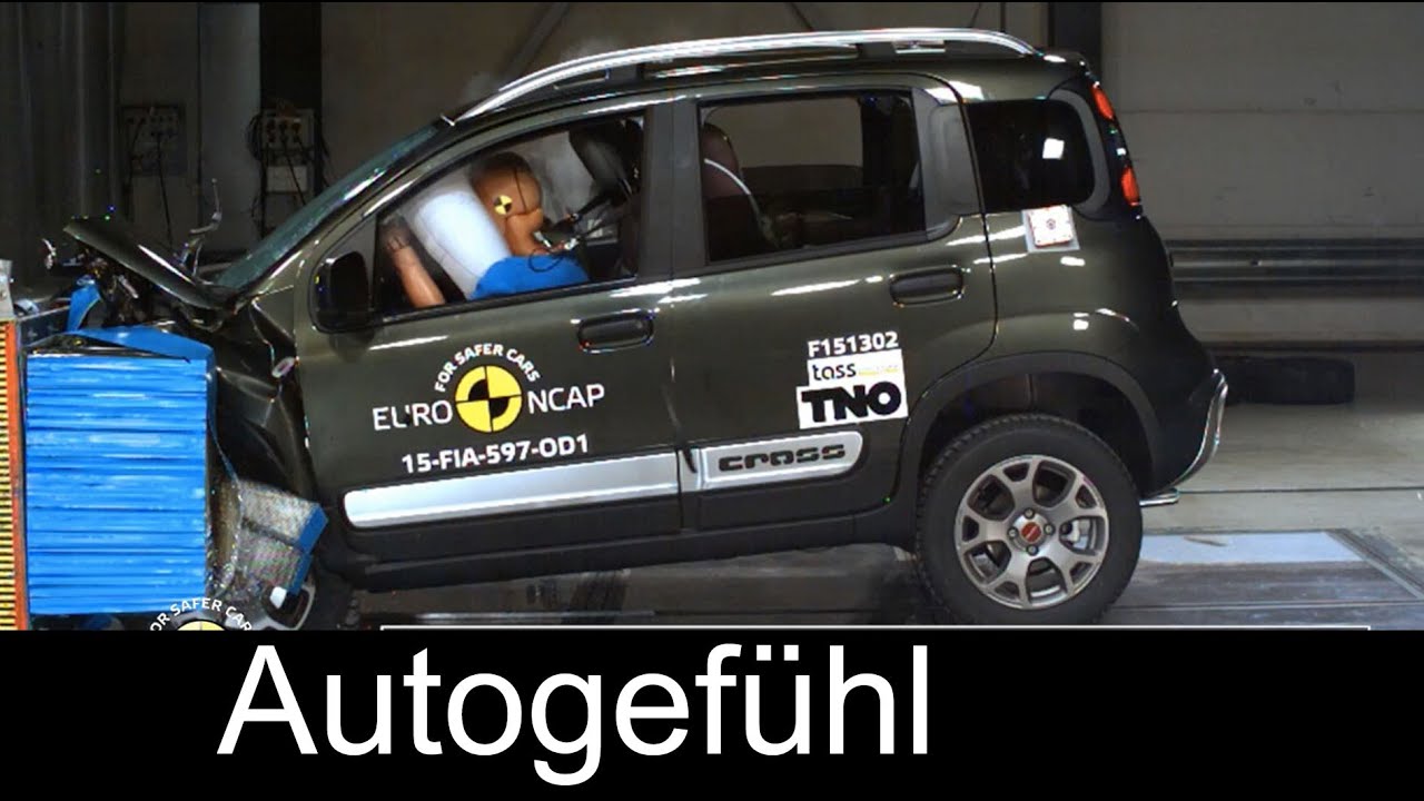 Fiat Panda Cross 2015/2016 Crash Test 3 stars Euro NCAP - Autogef&uuml;hl