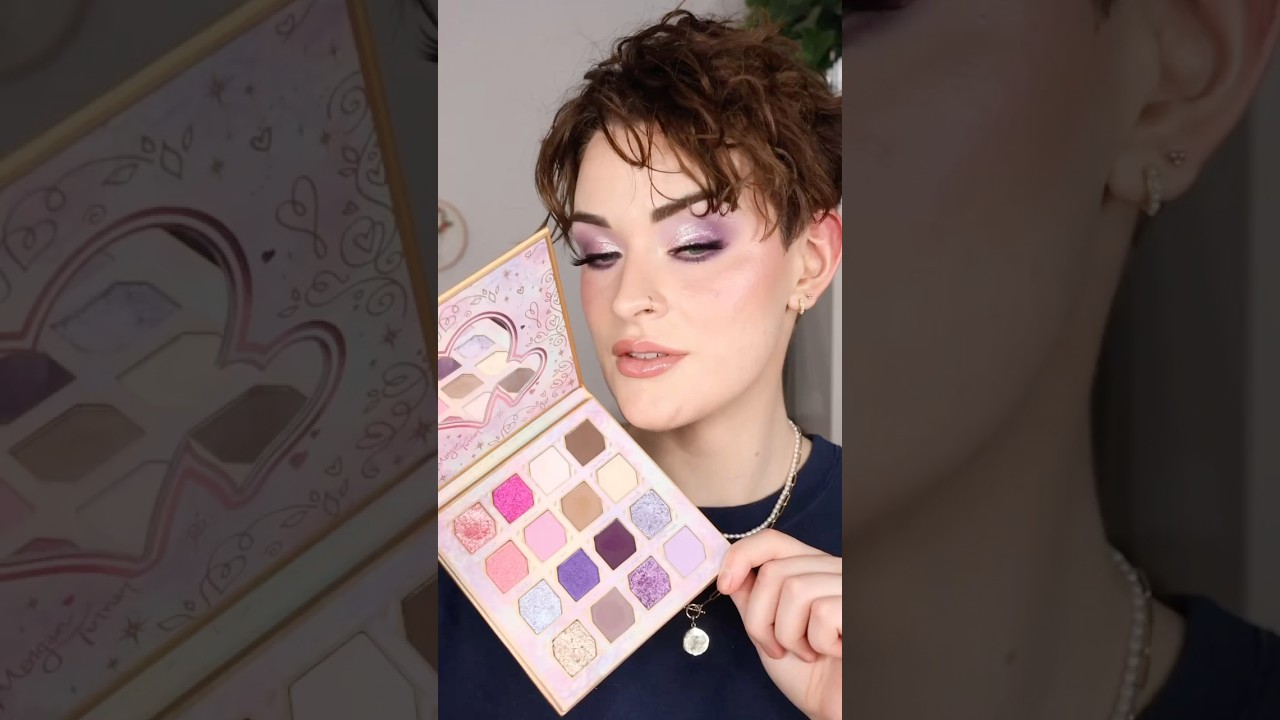 Purple eyeshadow tutorial using Odens Eye x Morgan Turner palette #eyeshadowtutorial