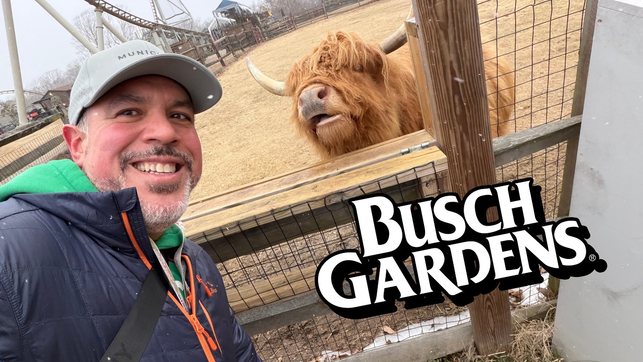 Busch Gardens Williamsburg Opening Day! Highland Cows, Verbolten News, Mardi Gras & Snow?!