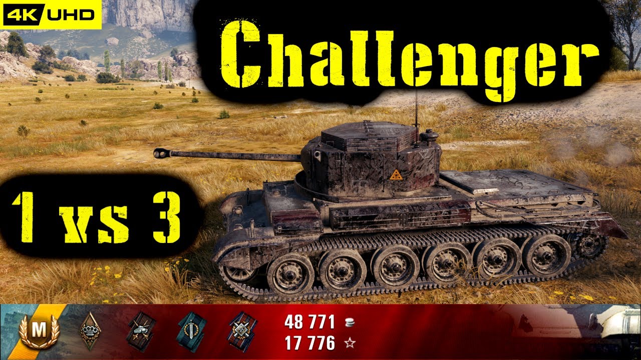 World of Tanks Challenger Replay - 4 Kills 3.5K DMG(Patch 1.6.1)