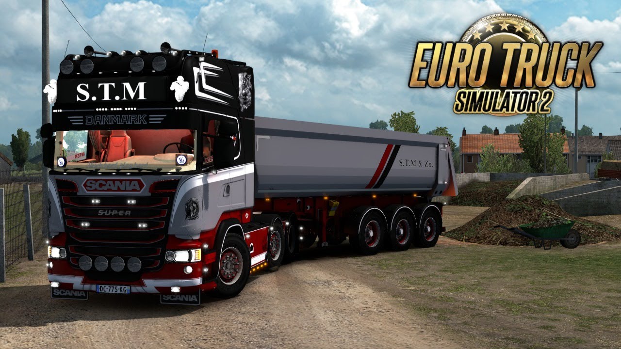 DIKKE LADINGEN ZAND RIJDEN EN SCHAKELEN MET DIE BAK!? - Euro Truck Simulator 2 Tregion {G29}