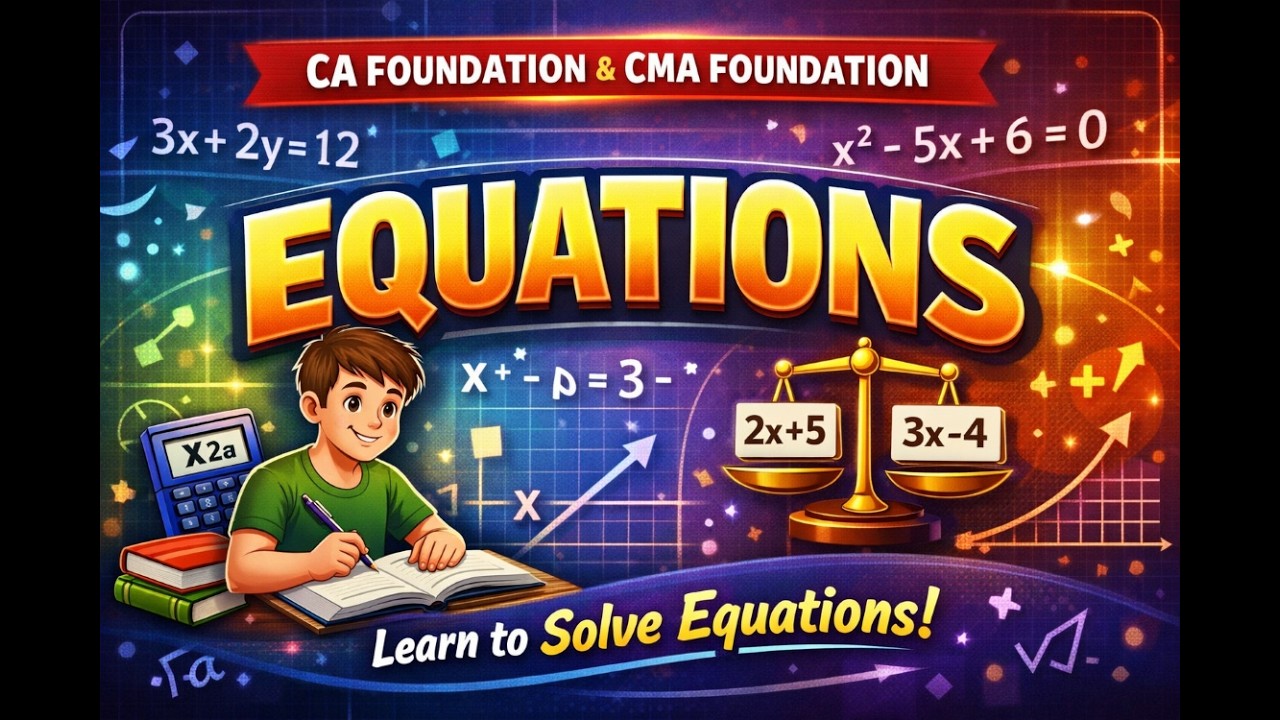 Equations | Class 2 | CA Harshvardhan Sanghi