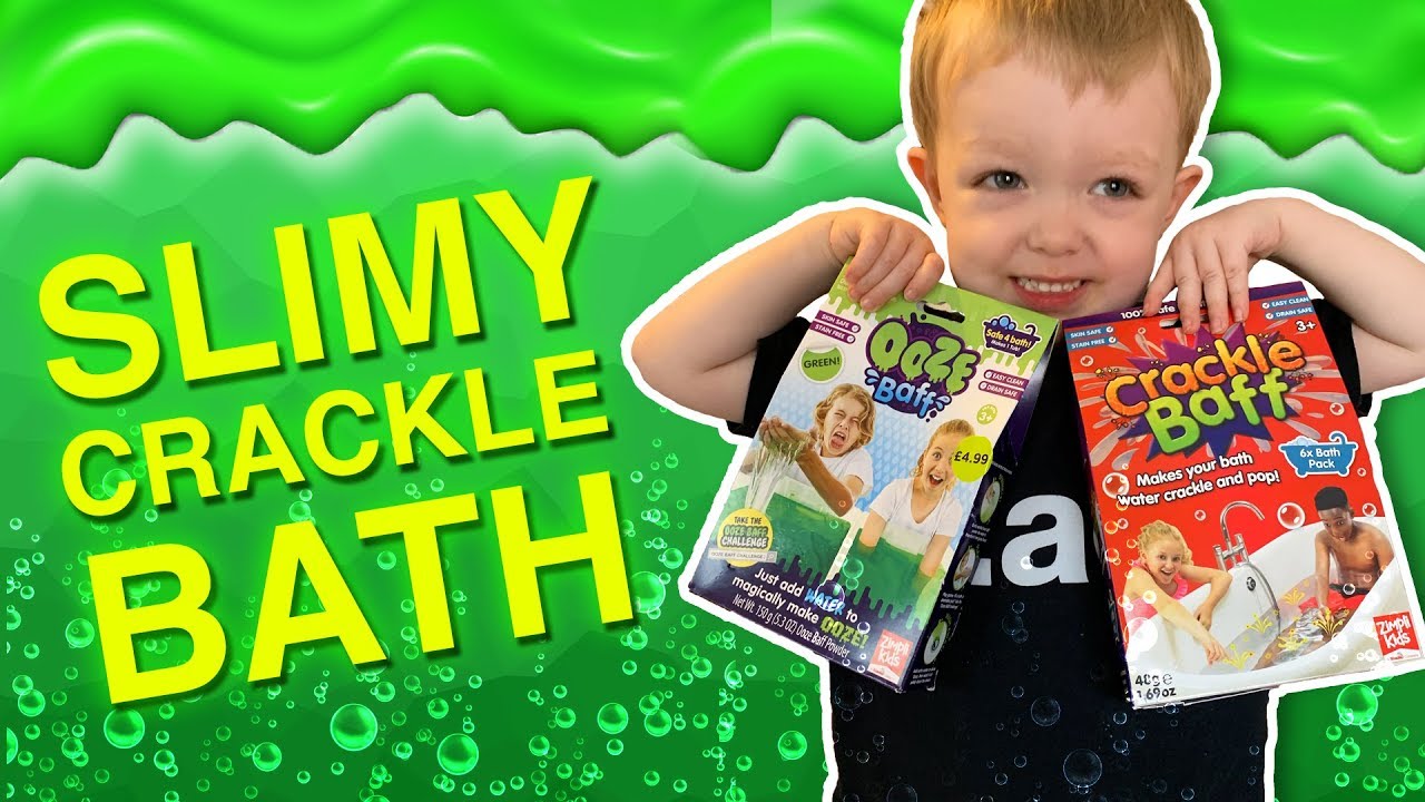 BATH TIME SUPER SLIME & CRAZY CRACKLE 🛁🧼