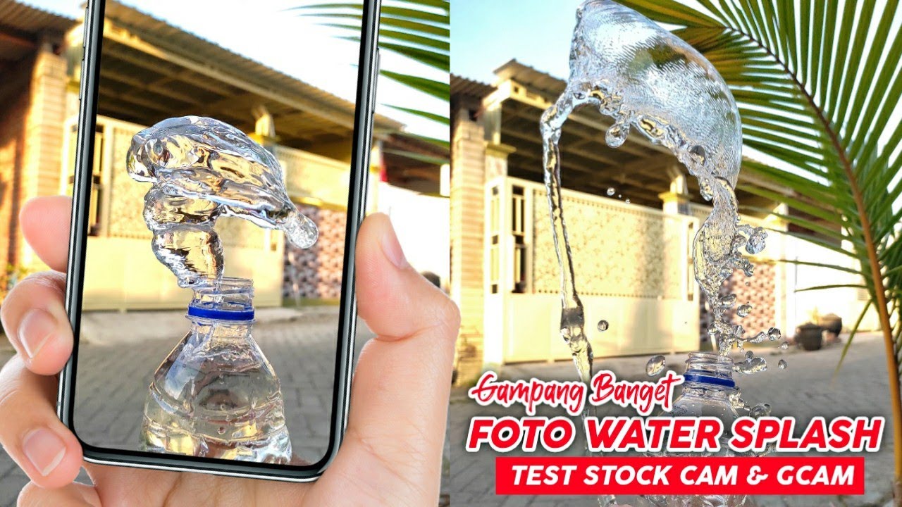 Cara Foto Water Splash / Percikan Air Dengan HP Android | Stock Cam & Gcam