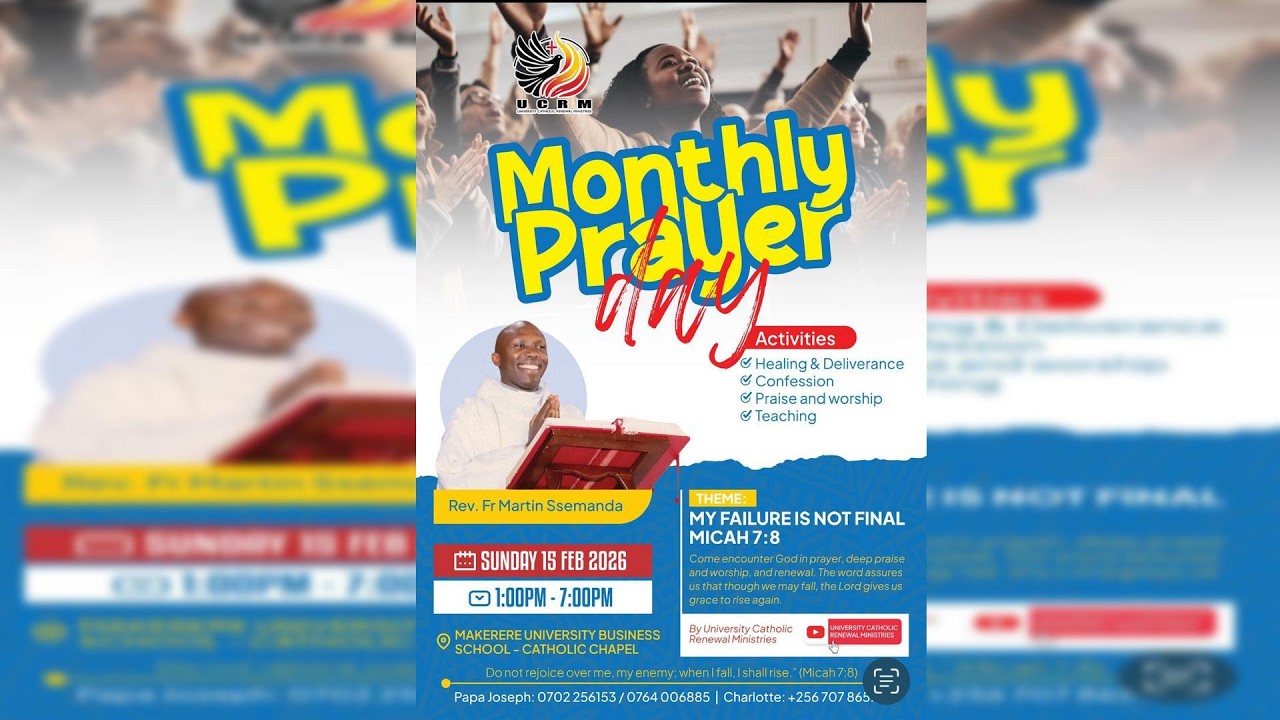 UNIVERSITY CATHOLIC RENEWAL MINISTRIES MONTHLY PRAYER DAY 15 FEBRUARY 2026