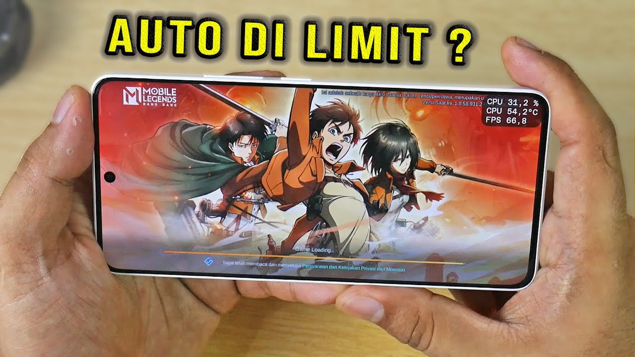 Test Mobile Legends Gameplay POCO X6 5G Snapdragon 7S Gen 2 Panas langsung Di LImit Tapi Stabil !