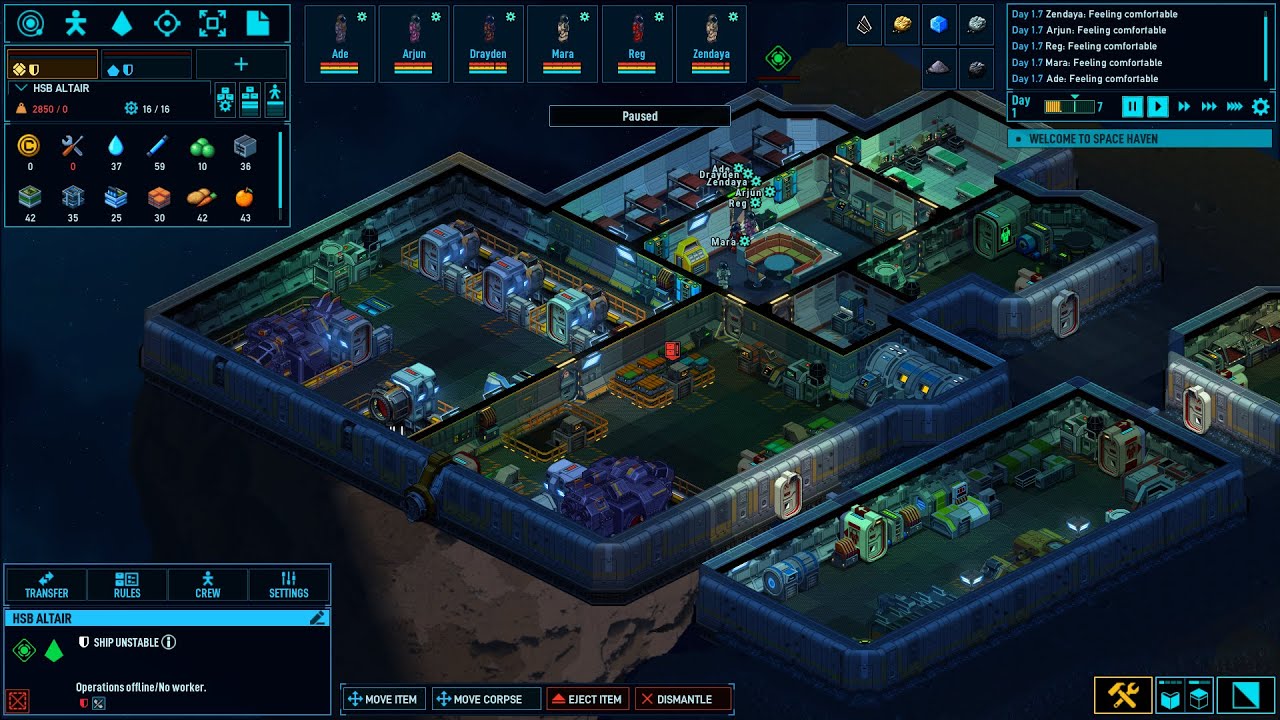 Space Haven a quick preview