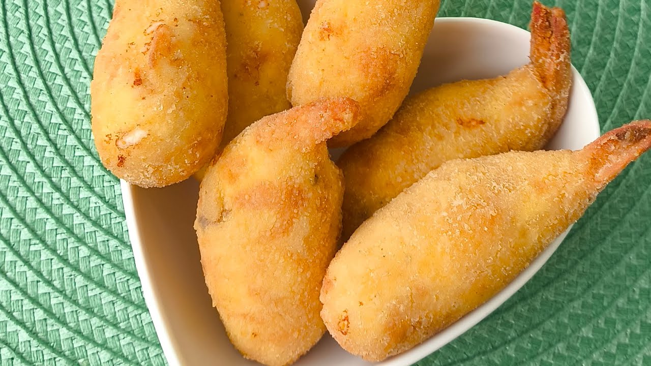 Camarão empanado no Catupiry  