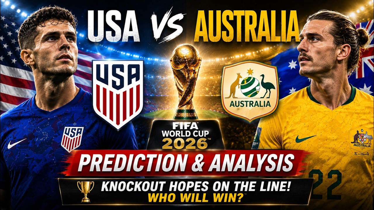 USA vs Australia Prediction ⚽ FIFA World Cup 2026 | Can the Socceroos Shock the Americans?