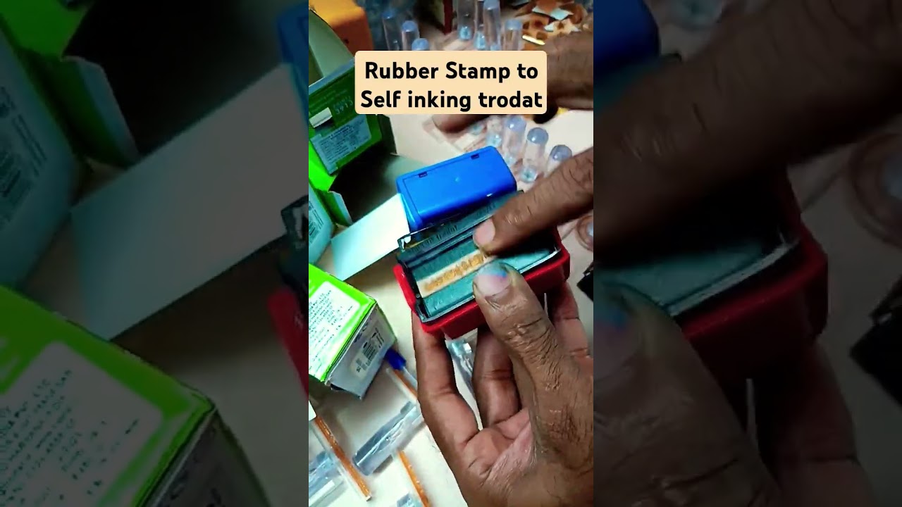 Rubber Stamp to Best self inking Stamp #trodat #diy #stamps #viralvideo