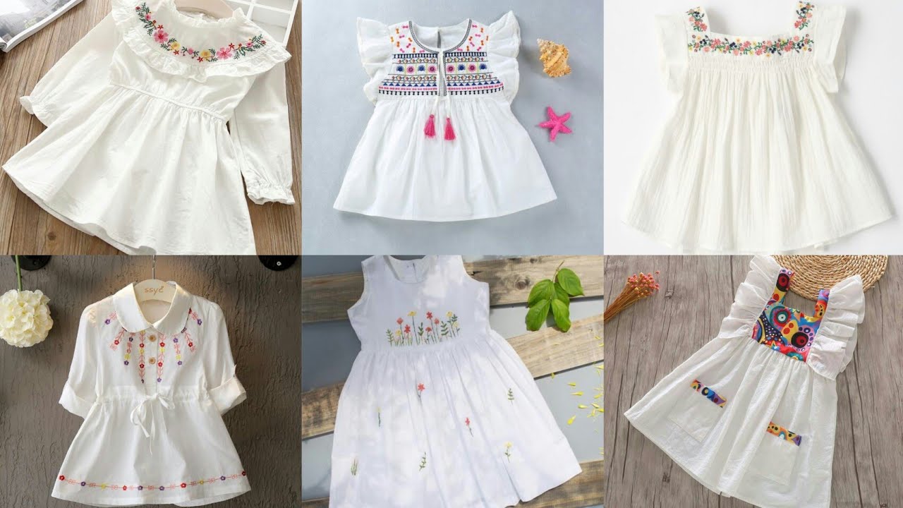 Baby White Frock Designs||Baby Summer Cotton Lawn Frocks| Stylish And Trendy White Frocks #lawnfrock