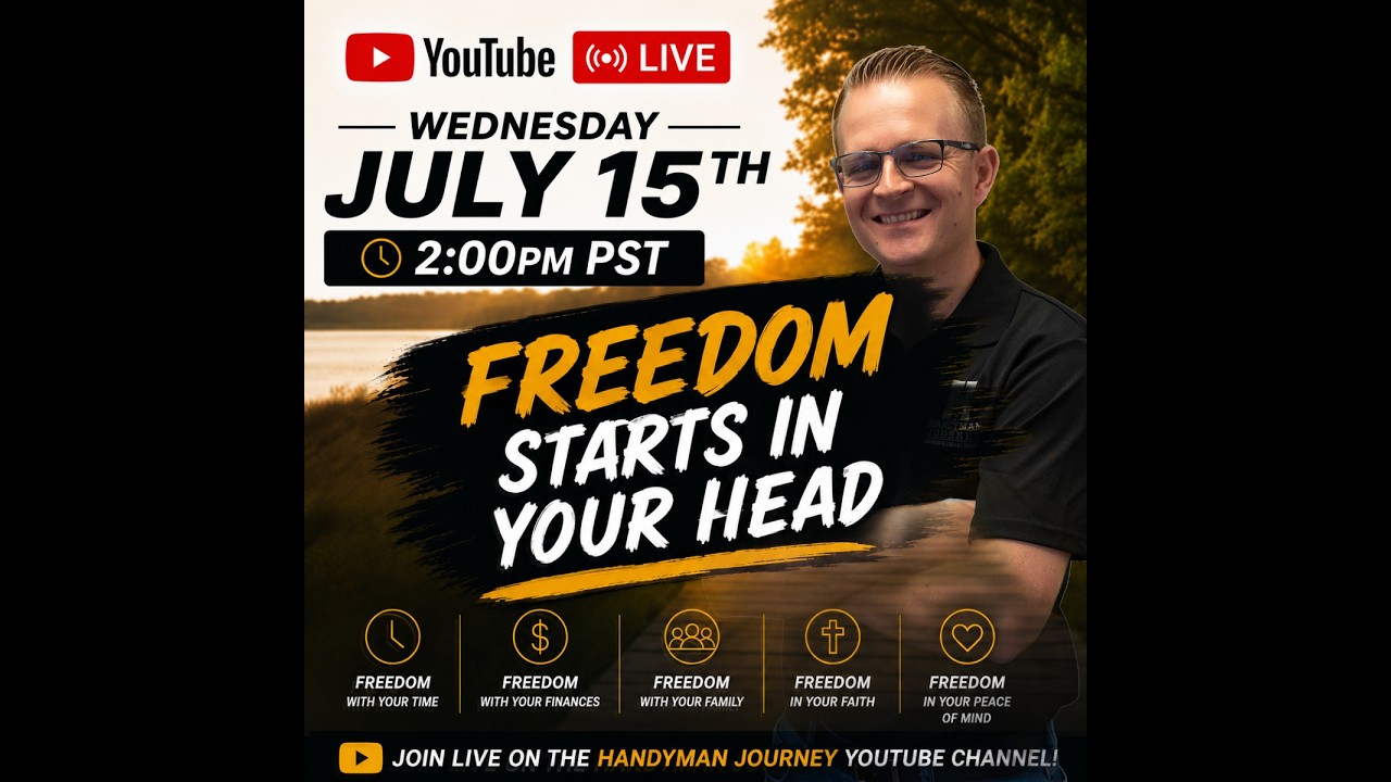 The Technician Trap: Why Your Handyman Business Owns YOU (Freedom Month Week 2) 🔴 LIVE