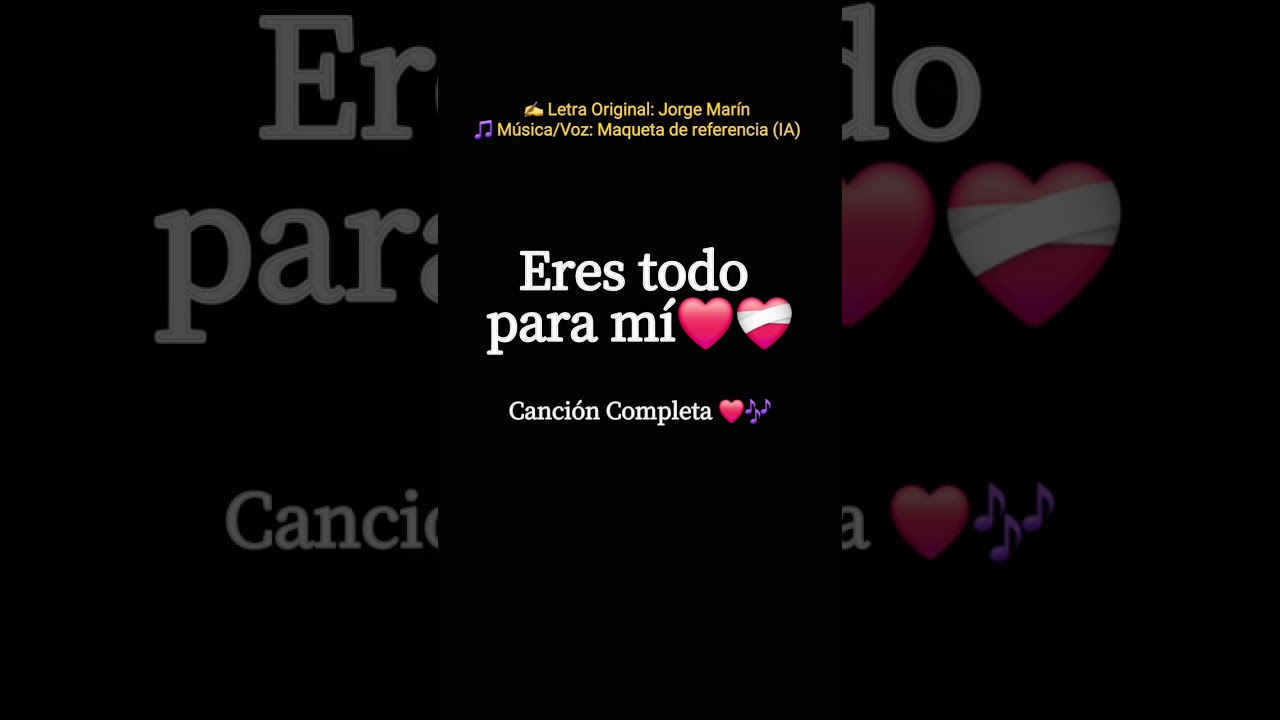 Eres Todo Para Mí 💍 (Canción Oficial - Letra) - Jorge Marín #VallenatoRomantico