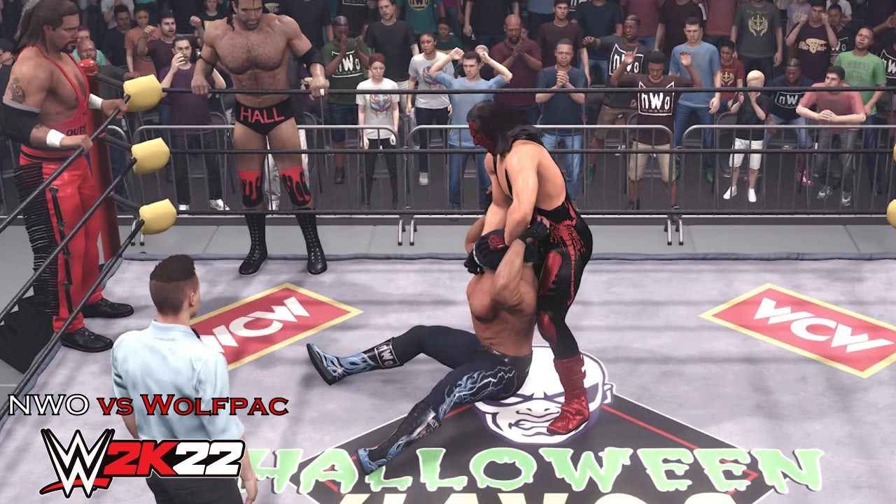 WWE 2K22 Gameplay - NWO vs NWO Wolfpac 6-Man Tag