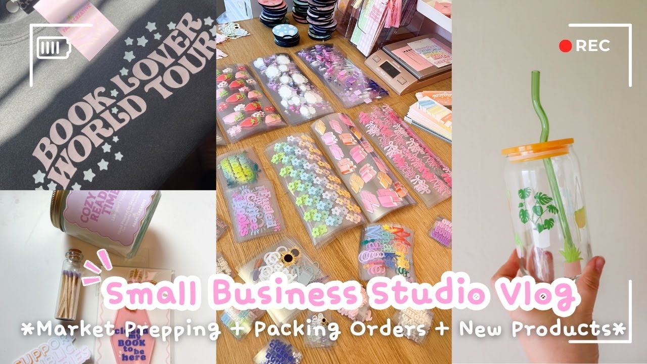 Market Prepping + Packing Orders + New Products | Studio Vlog 058 | Small Business Vlog