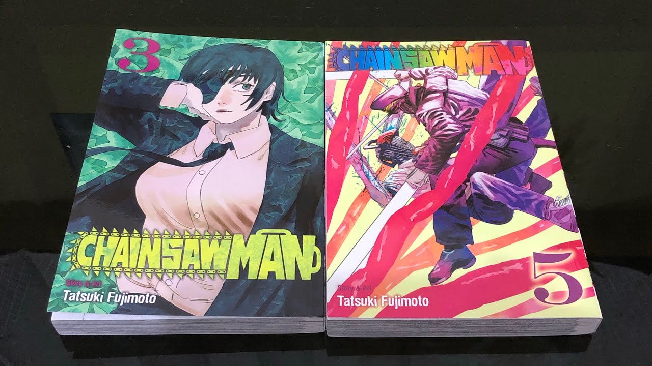 ASMRish Chainsaw Man Volume 3 & 5 [ manga unboxing | flip through ]