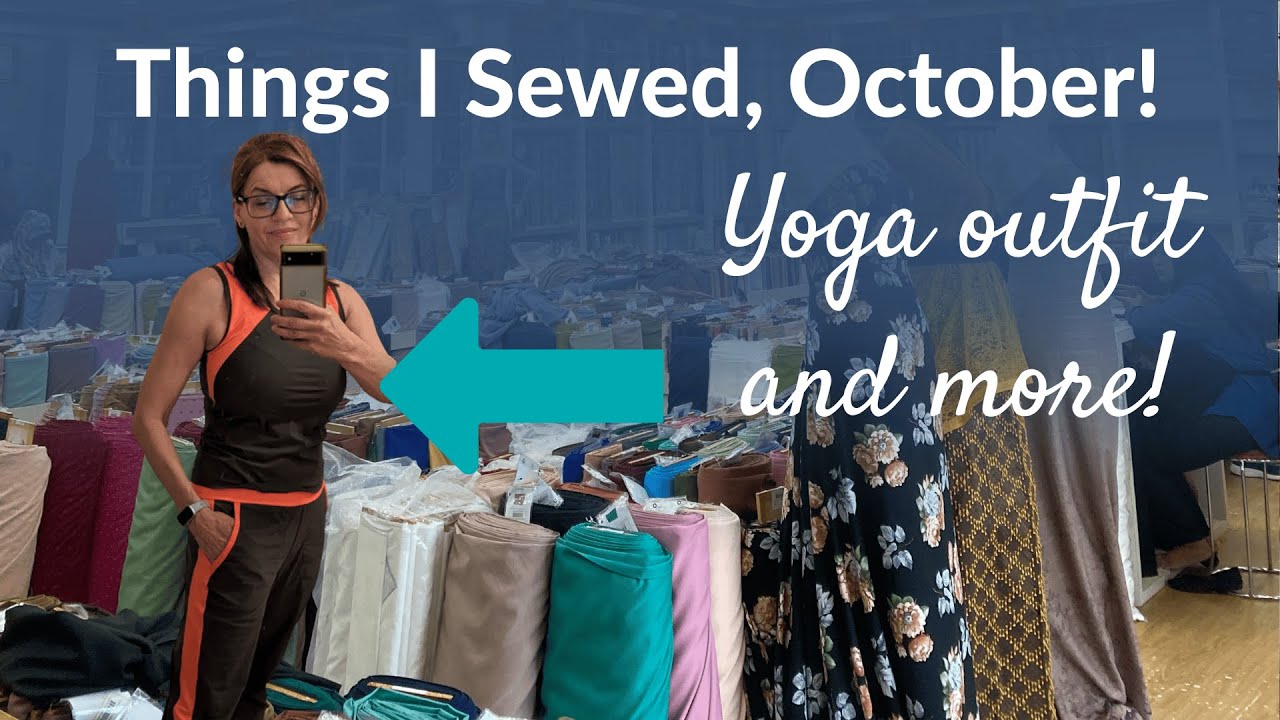 Things I Sewed in October! (Foxy Legs Joggers, and Batwing Jacket, Cartagena Cami and more)