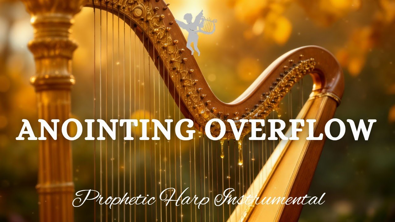 Prophetic Warfare Harp Instrumental/ANOINTING OVERFLOW/Background Prayer Music 