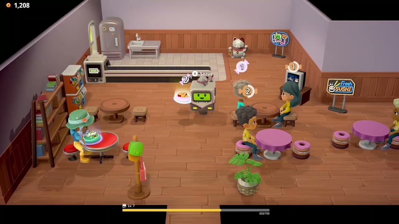 Rolling hills: Make sushi Gameplay