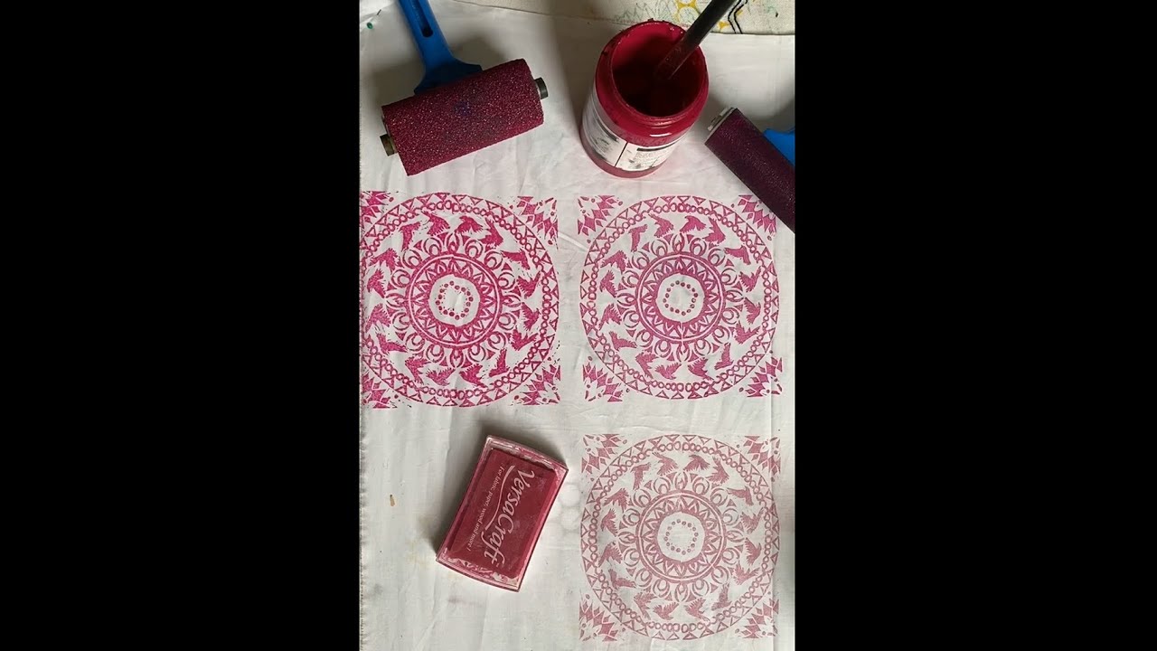 Блочная печать на ткани