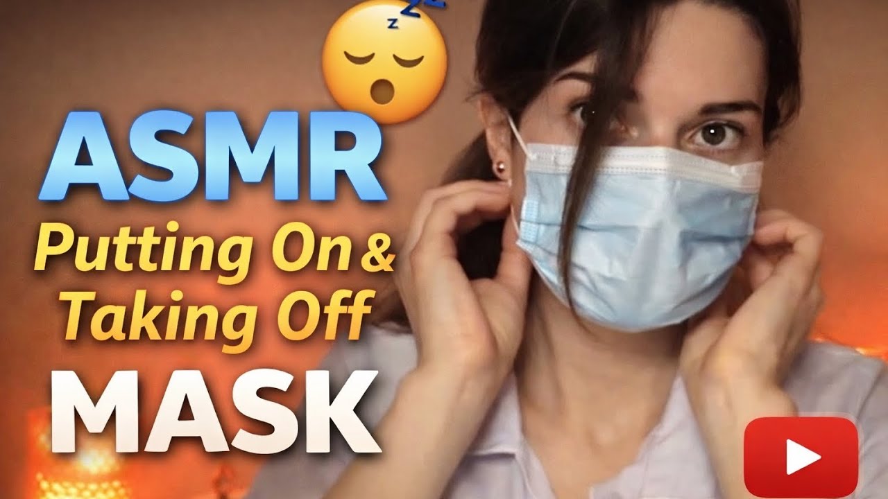 ASMR | Putting On & Taking Off a Medical Mask — Satisfying Sounds 😷 (Elastic Snap, Crinkle & Rustle)