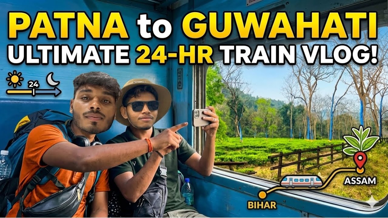 Patna to Guwahati in 24 Hours 🚆 Unexpected Train Journey!!