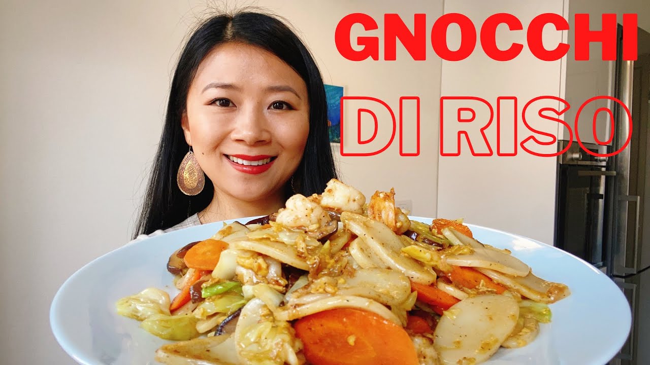 La vera cucina cinese | Gnocchi di riso saltato con gamberi 炒年糕