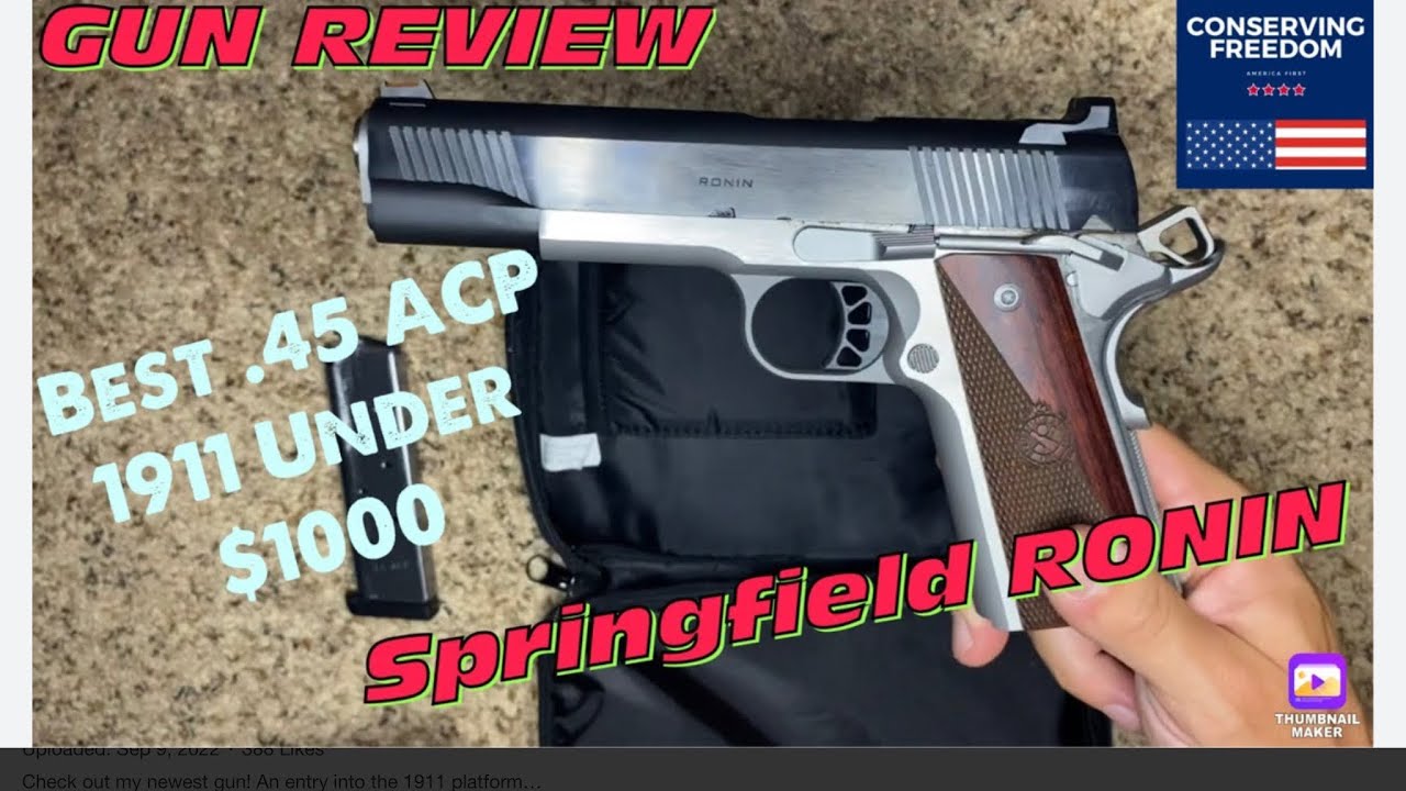 MAGANDA BA AT MATIBAY ANG SPRING FIELD ARMORY RONIN 1911 ACP REVIEW PROS AND CONS!