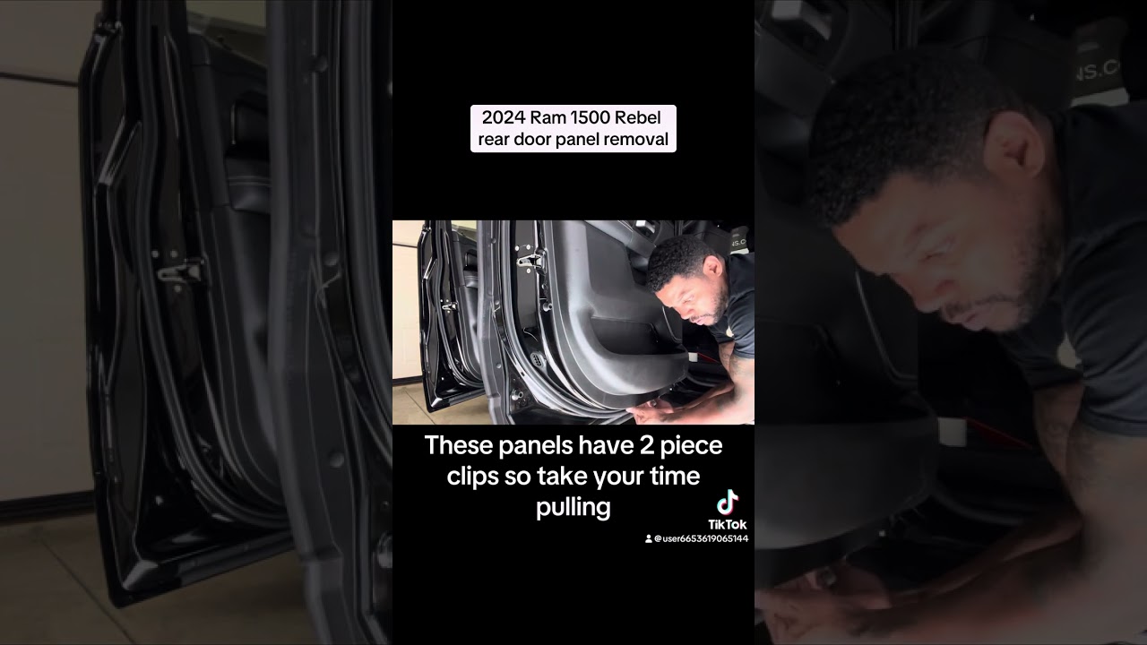 2024 Ram 1500 Rear Door Panel Removal. Sweep removal.