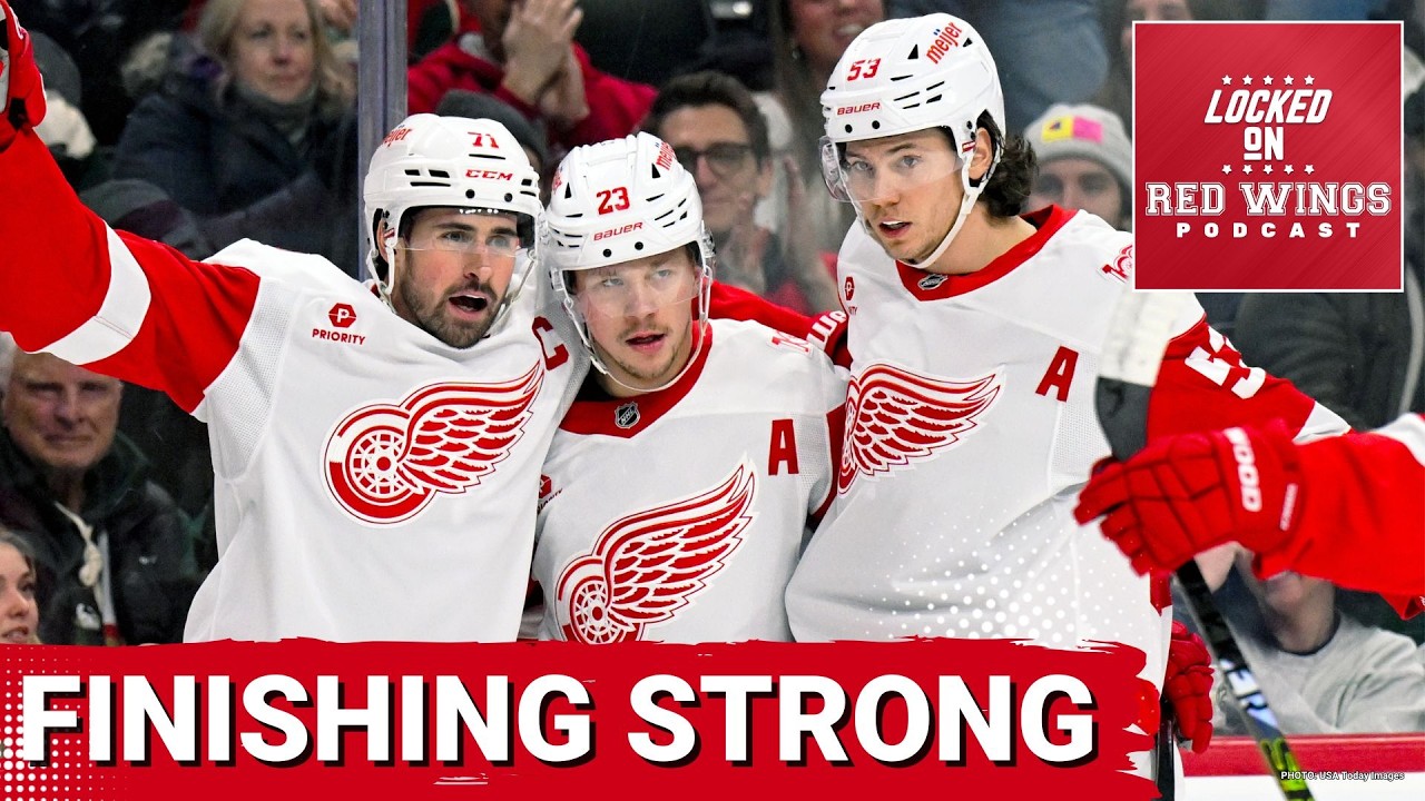 What do the Detroit Red Wings have to do to lock up a Stanley Cup playoff berth?