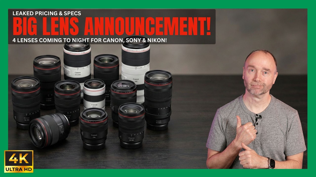 Four new lenses coning tonight. I've got the pricing, specs and times