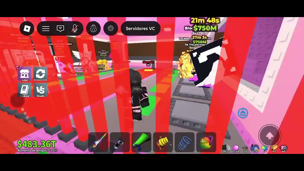 vídeo jogando evento com a tripulação 