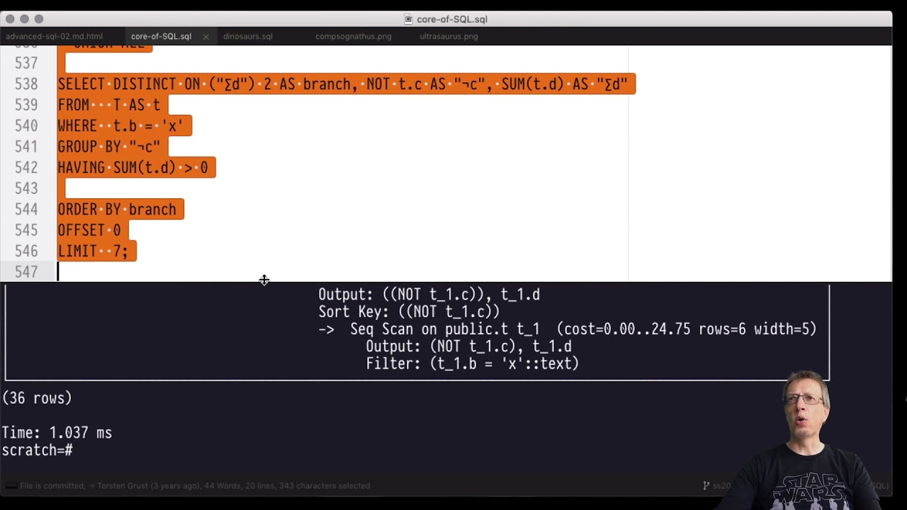 Advanced SQL — Chapter 02 — Video #11 — SQL reading vs. evaluation order, CTEs (WITH)