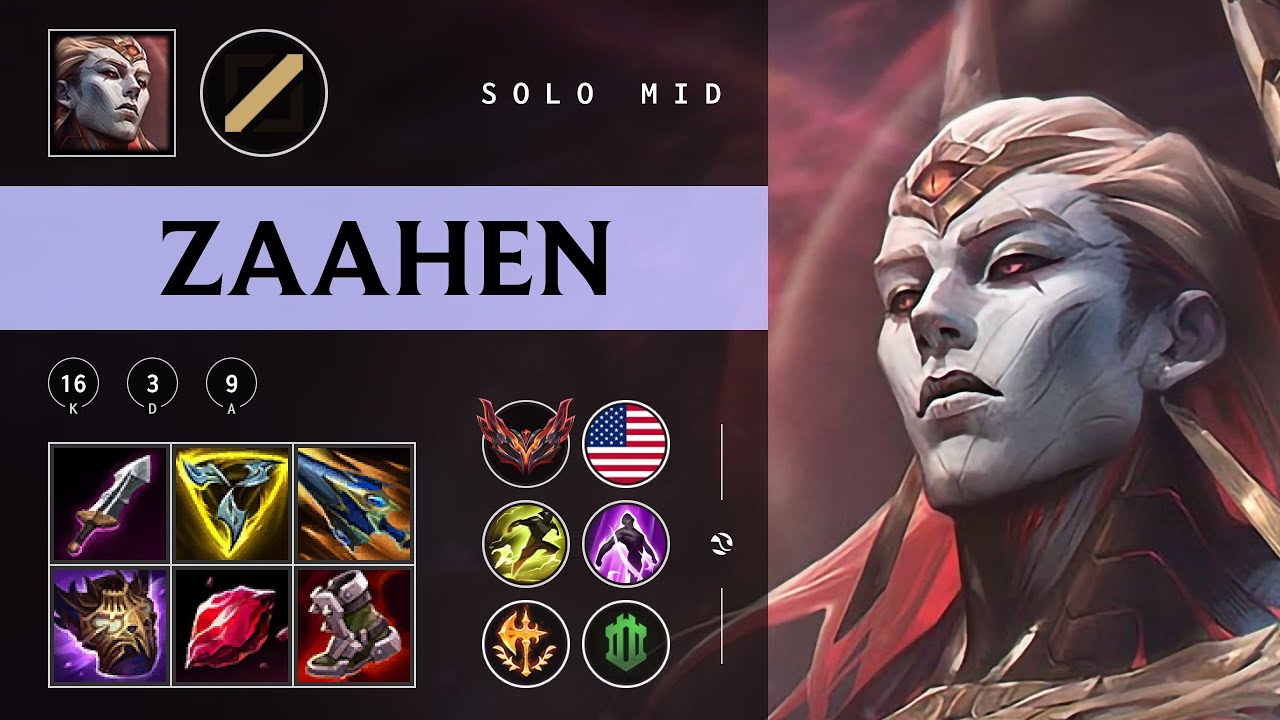 Zaahen Mid vs Galio - NA Grandmaster Patch 25.24