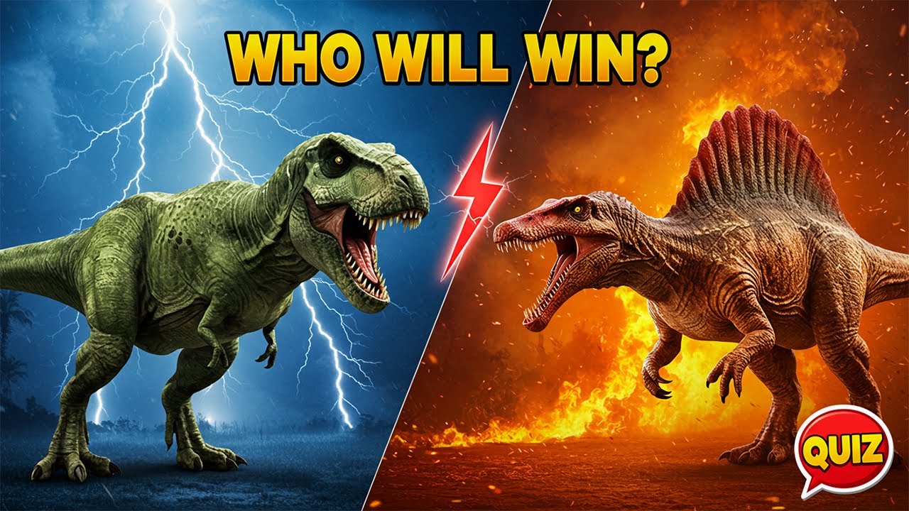 Dinosaur Battles Quiz for Kids! 🦖🔥 Fun Clues and Dinosaur Facts for Kids!