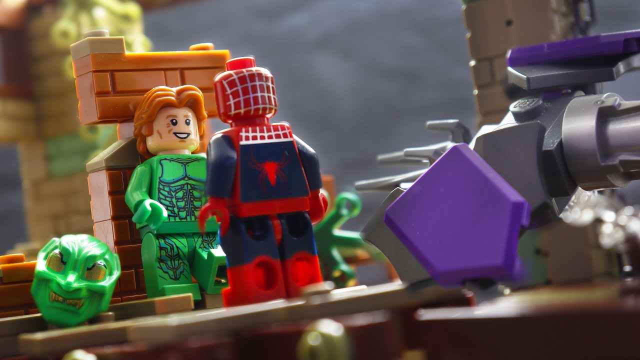 Lego Spiderman 1 - Green Goblin vs Spiderman Final Fight MOC