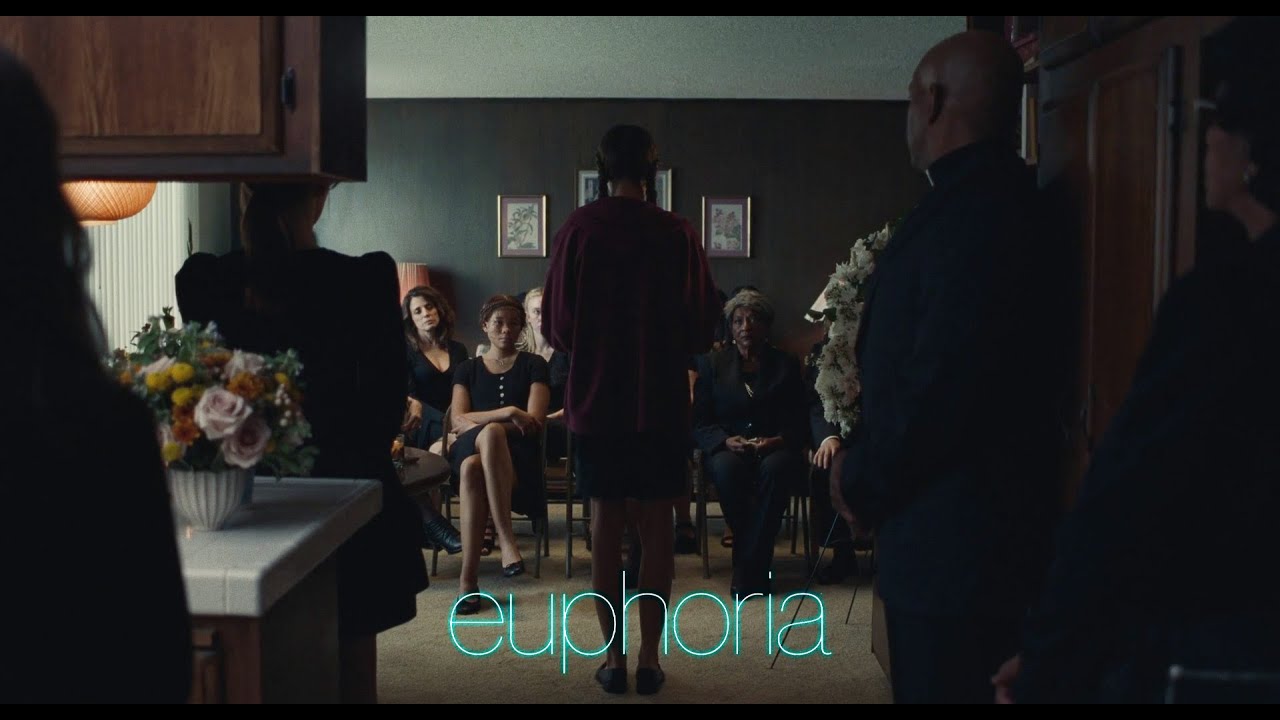 Euphoria - Rue Speaks At Her Dad's Funeral Season 2 Episode 5 | Robert's Wake Ceremony 😭 😭 😭| HBO