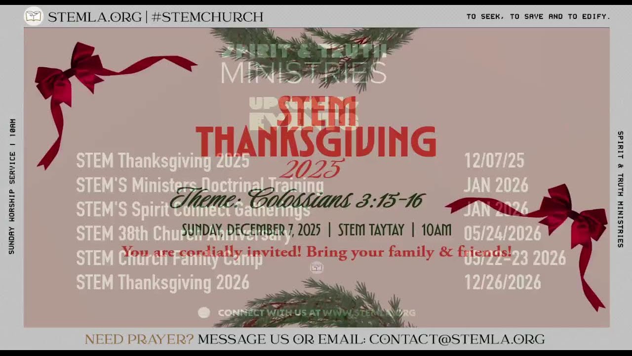 Sunday Worship Service | Spirit & Truth Ministries | February 15, 2026
