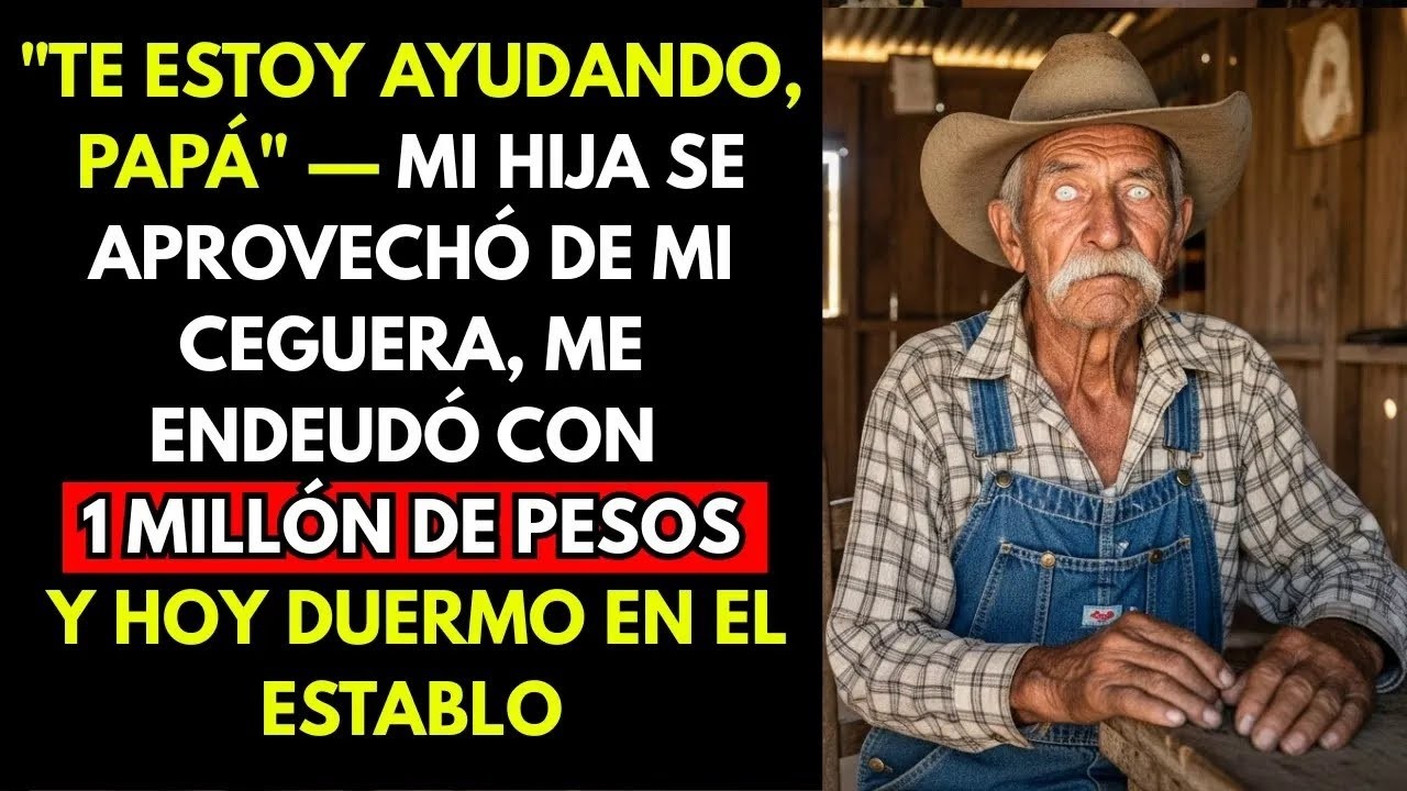 TE ESTOY AYUDANDO, PAPÁ  ME DIJO MI HIJA… CIEGO, FIRMÉ UN PRÉSTAMO DE 1 MILLÓN DE PESOS