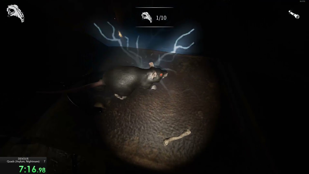 [Former WR] DEVOUR Asylum Speedrun | Quads Nightmare | 1.0.19+ | 12:10